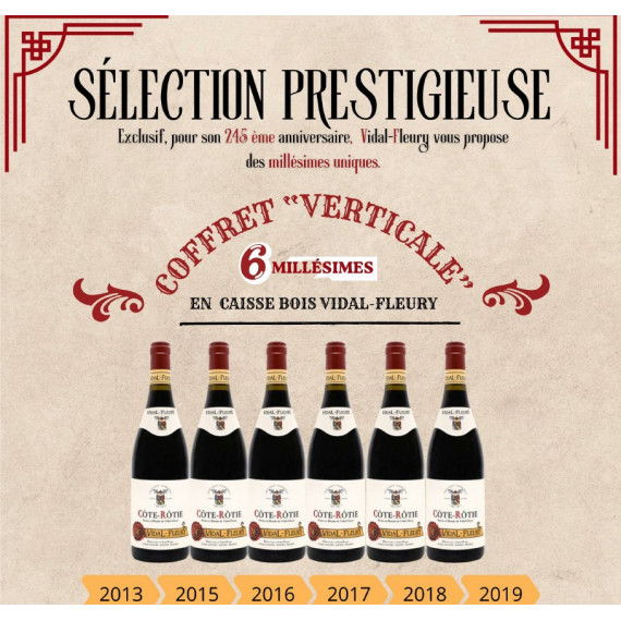 Cote-Rotie - Coffret Verticale 6 Millésimes -Vidal-Fleury