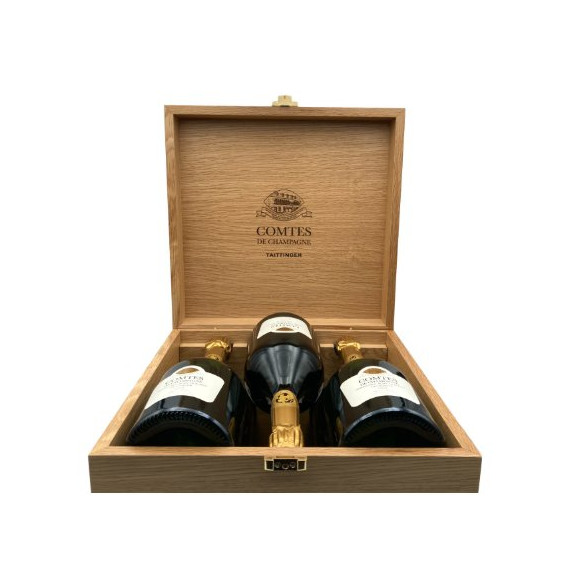 Taittinger Comtes de Champagne - Millésimé 2014 (Caisse bois 3 bouteilles)