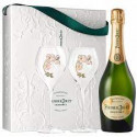 Perrier-Jouët "Grand brut" - Coffret 2 flûtes